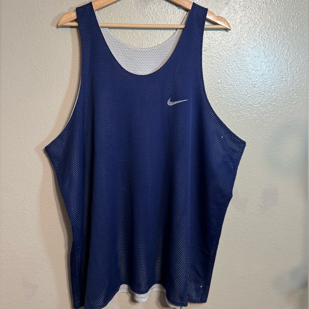 Vintage 90s Nike Men's Navy Reversible Athletic Tank